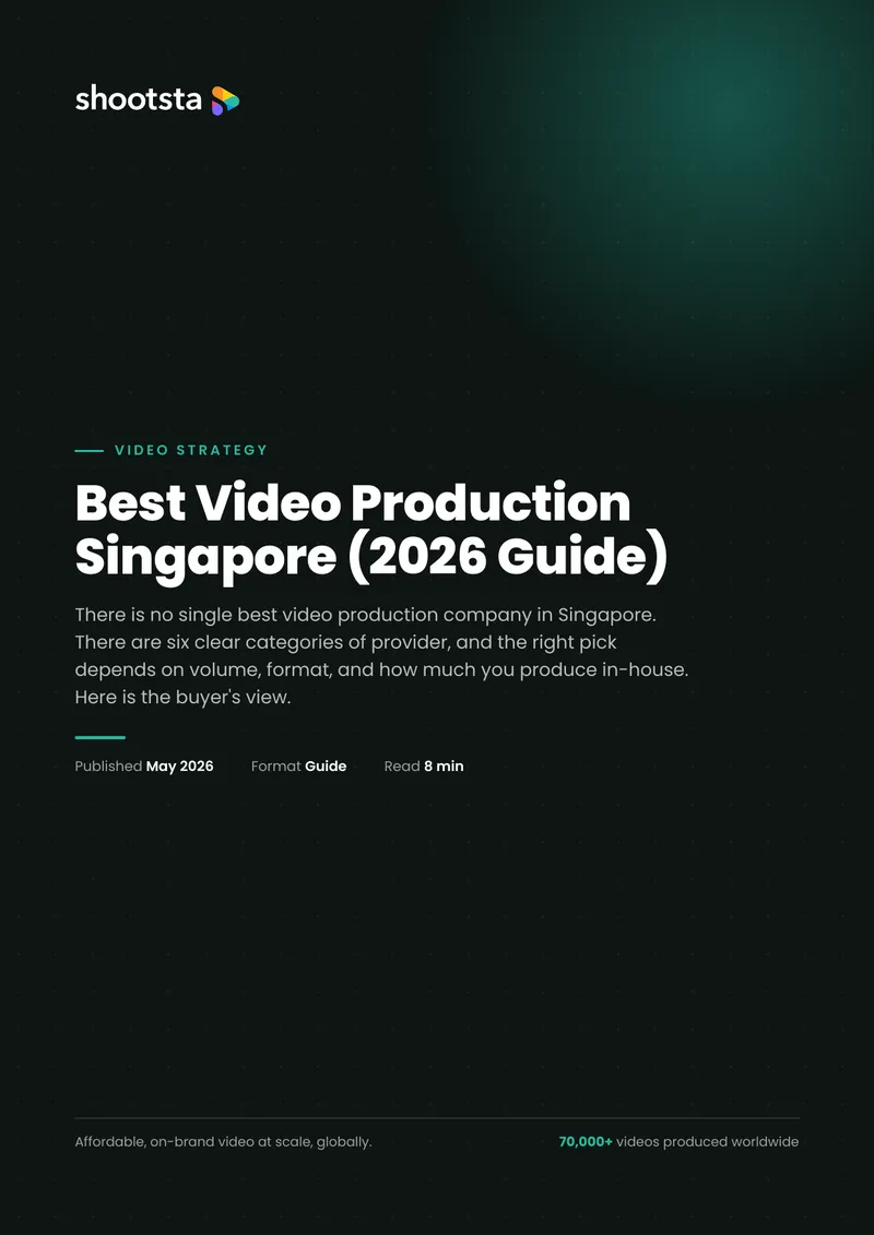 Video Production Provider Categories in Singapore