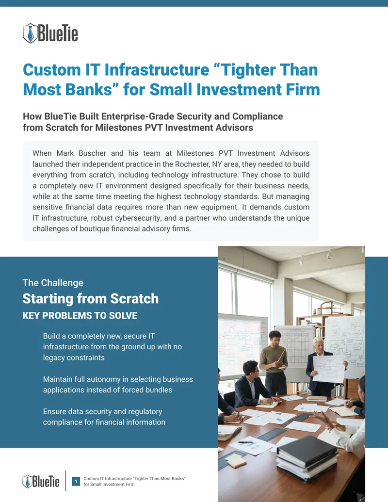 Custom IT Infrastructure for Small Investment Firm