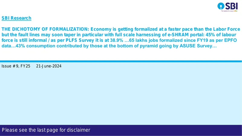 Analysis of Informal Economy and Labor Formalization