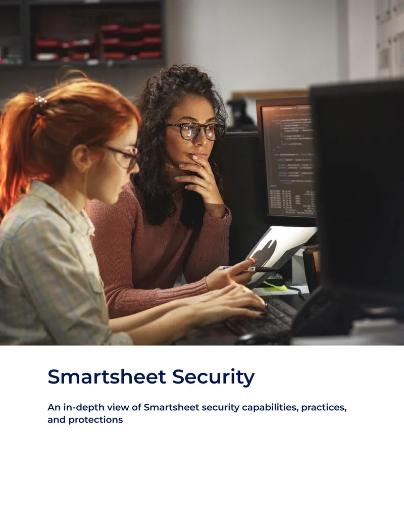Smartsheet Security Capabilities and Practices
