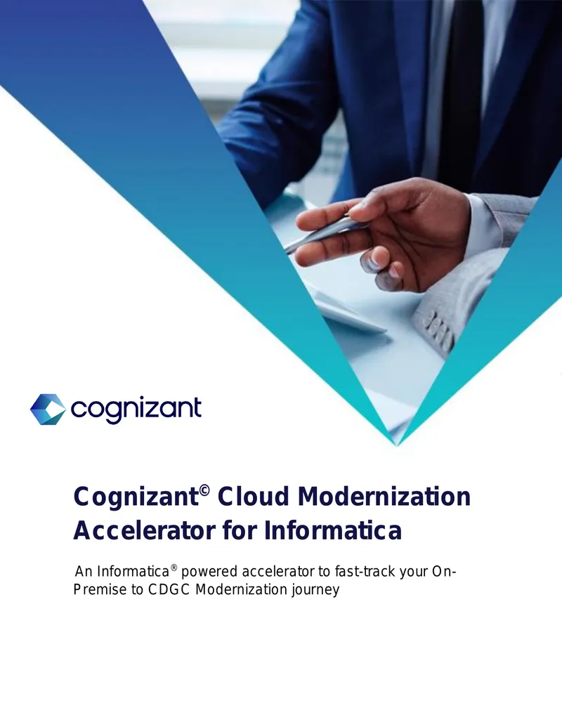Cognizant Cloud Modernization Accelerator for Informatica