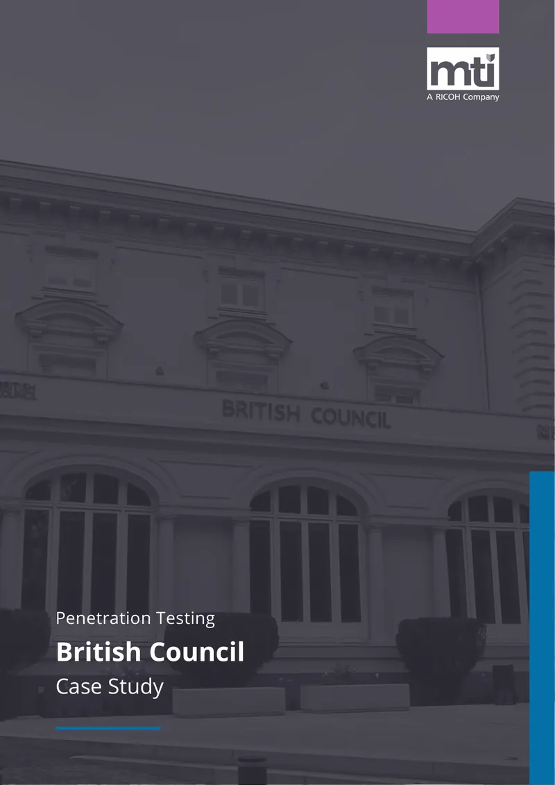 British Council Penetration Testing Case Study
