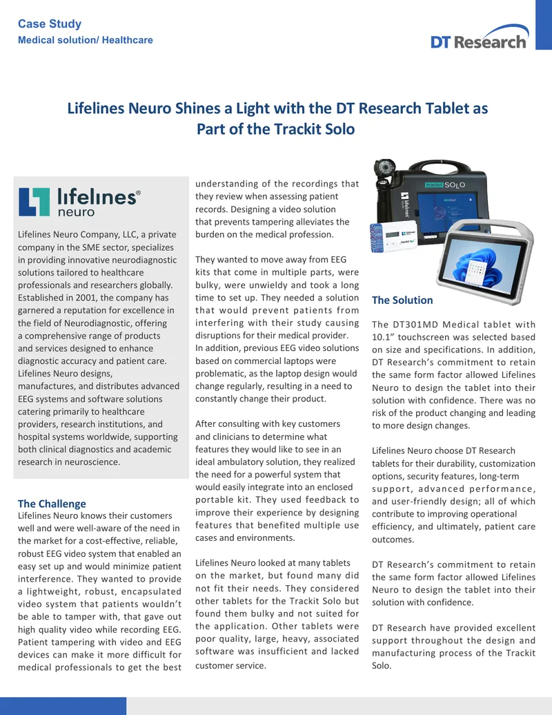 Trackit Solo Video EEG Solution Case Study