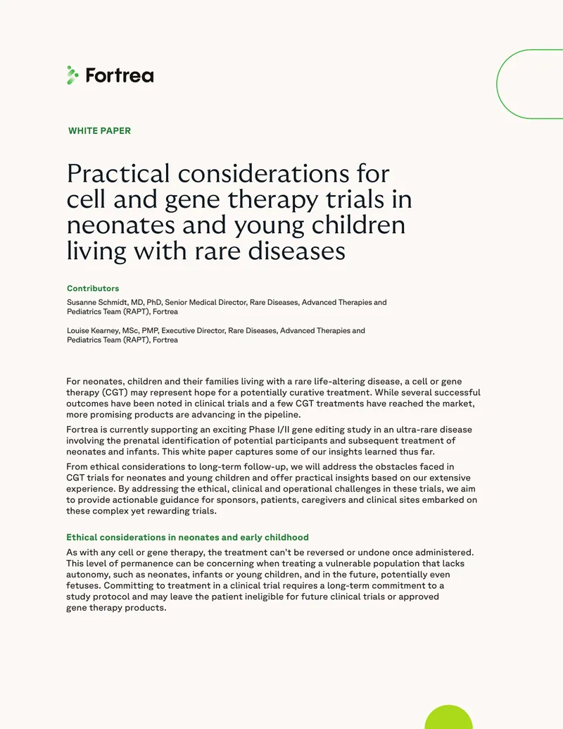 Practical Considerations for Cell and Gene Therapy Trials