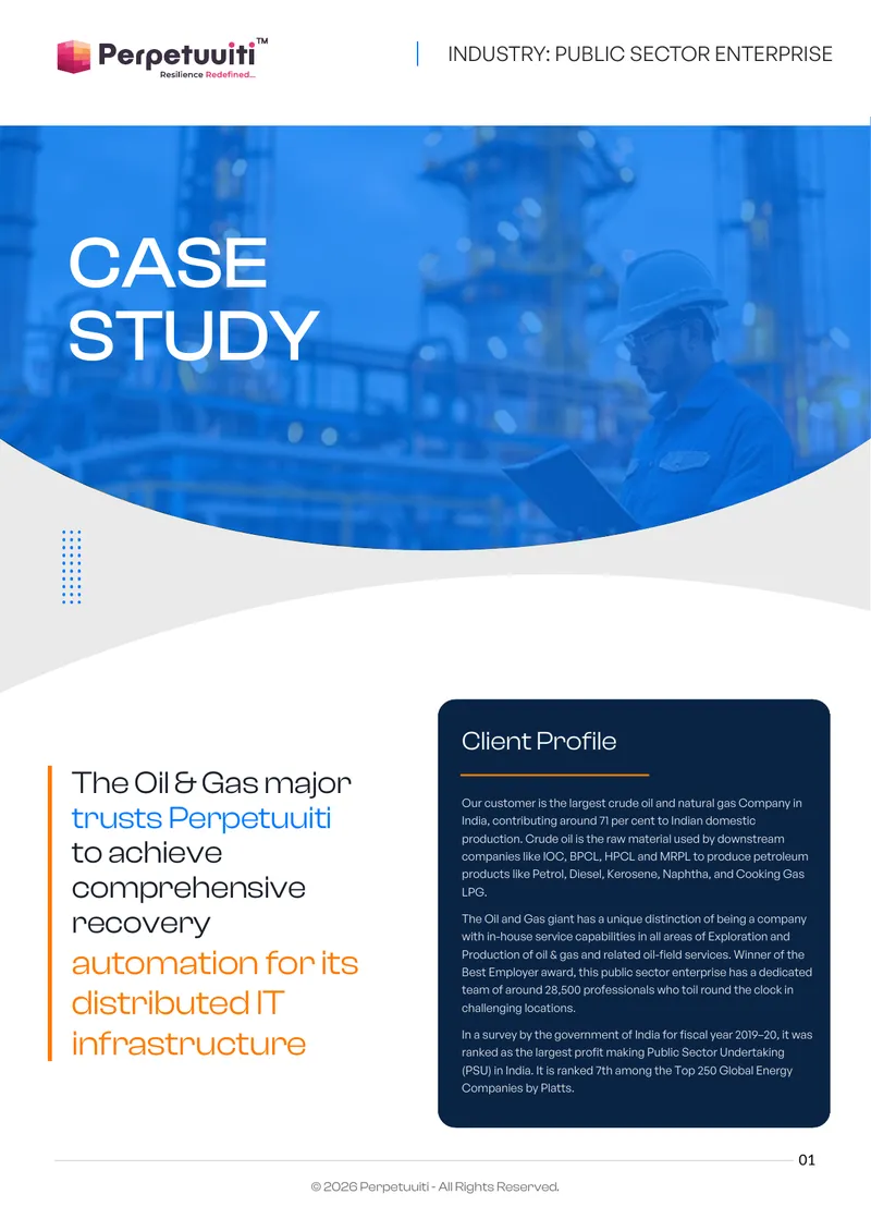 Disaster Recovery Automation Case Study