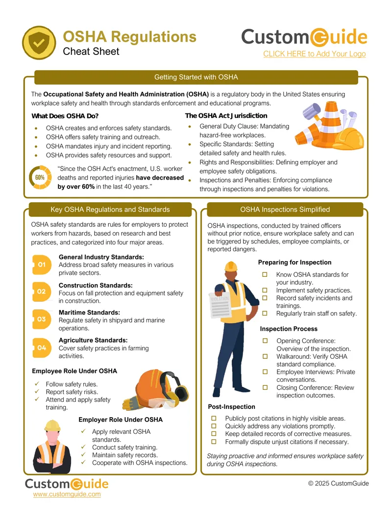 OSHA Regulations and Compliance Guide