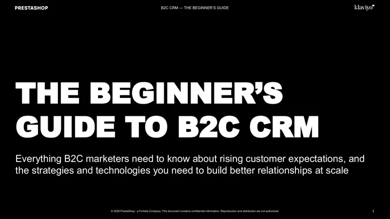 Beginner’s Guide to B2C CRM