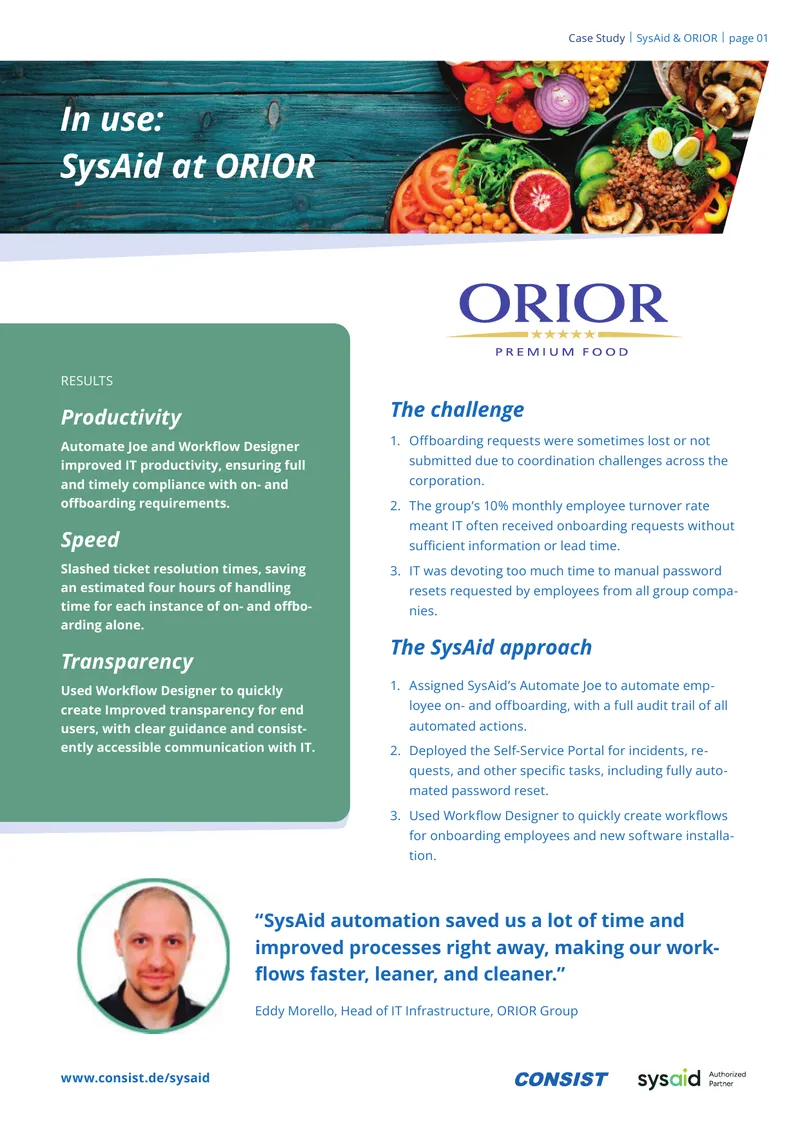 Automation in IT Workflows at ORIOR Group