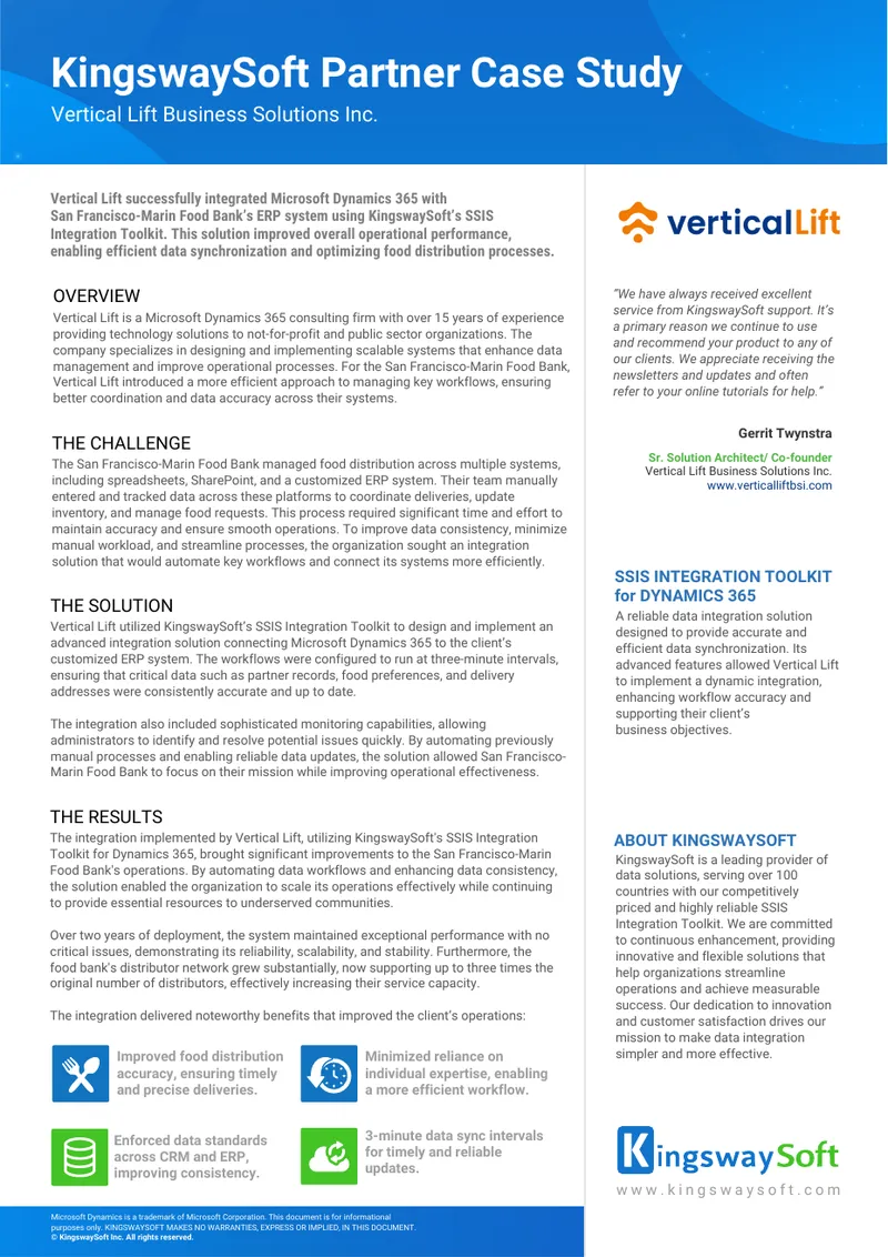 Integration Solution for Food Distribution Management