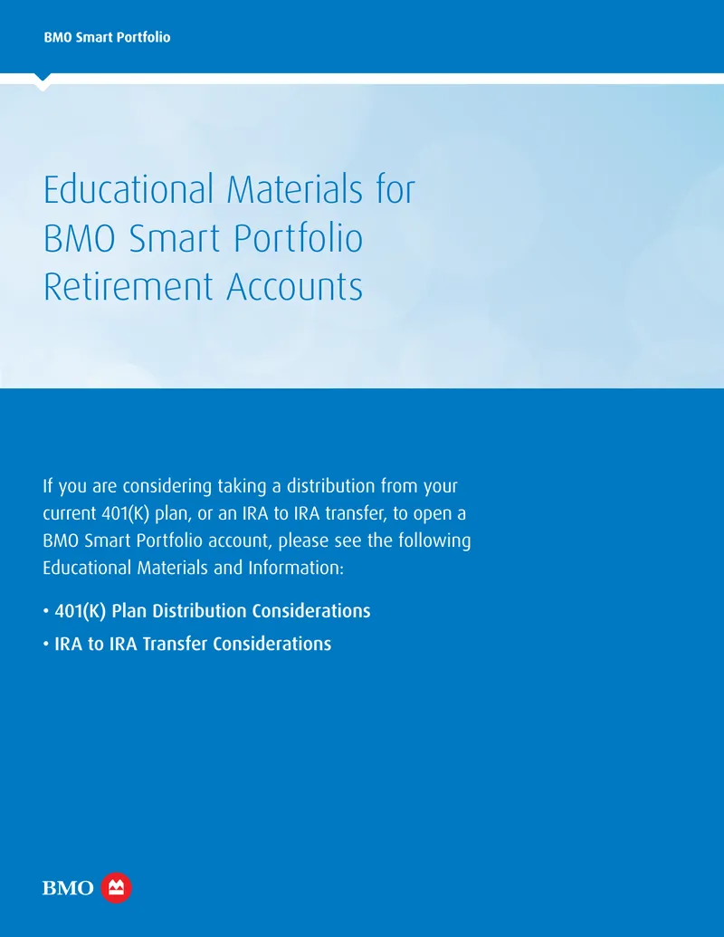 Educational Materials for BMO Smart Portfolio Retirement Accounts