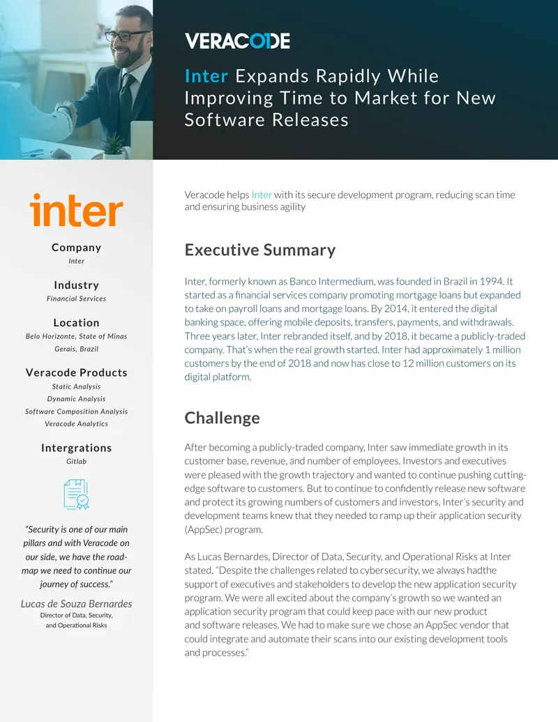 Inter's Application Security Program Enhancement
