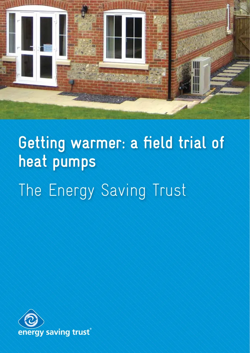 Field Trial of Heat Pumps Performance Assessment