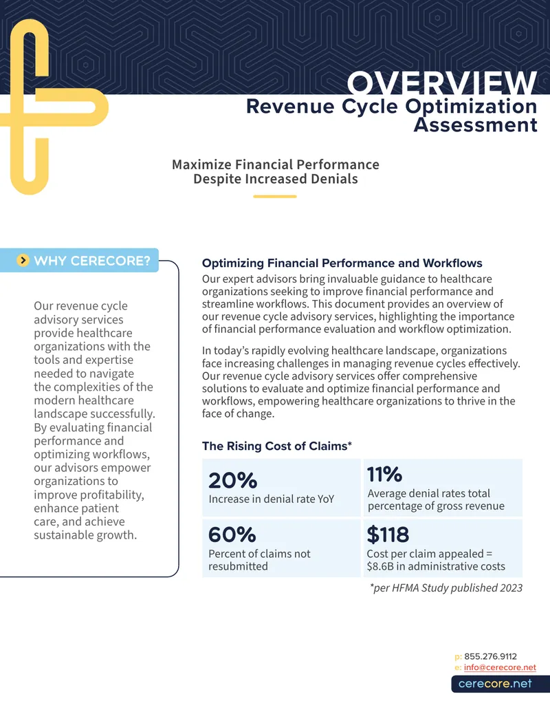 Revenue Cycle Advisory Services Overview