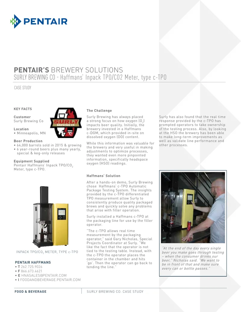 Surly Brewing Co. Case Study on Haffmans Solutions