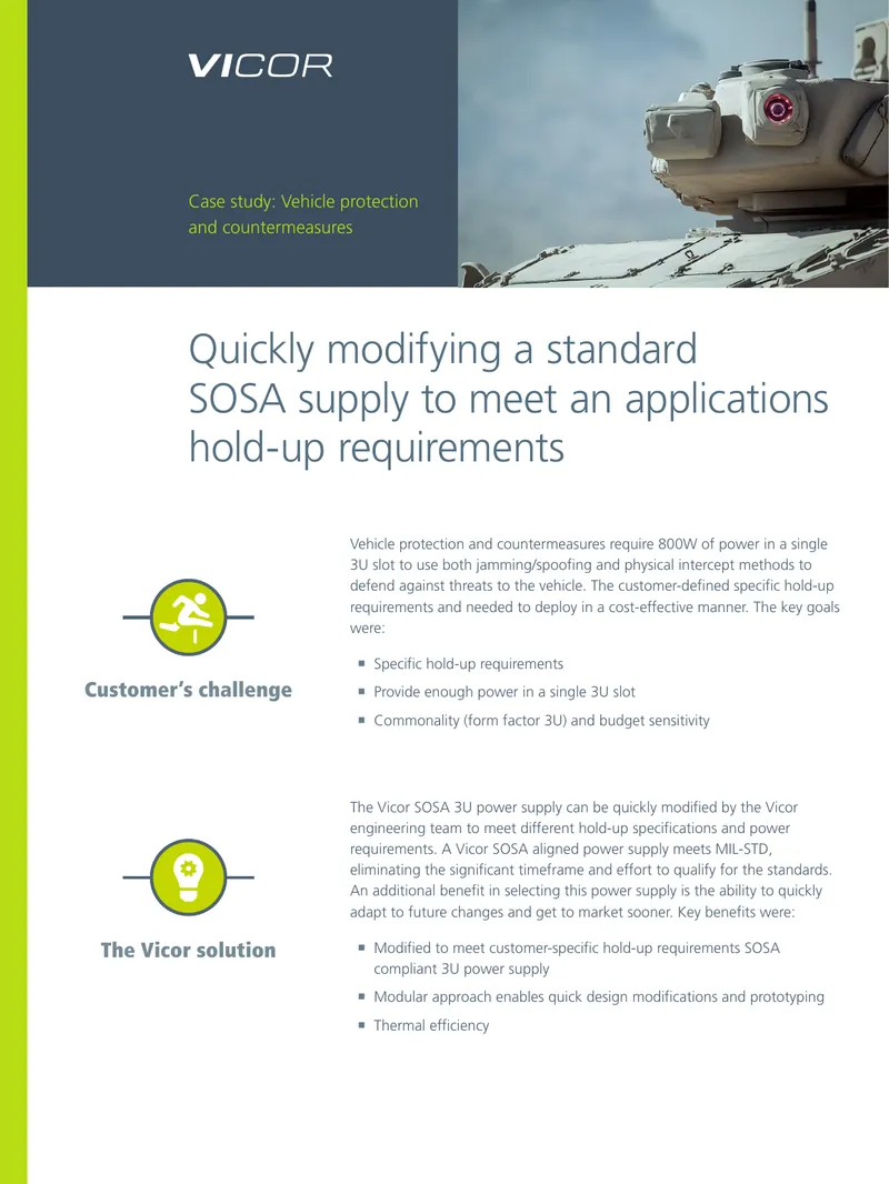 Vehicle Protection Power Supply Case Study