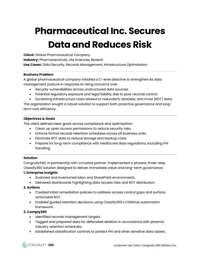 Data Security and Records Management Case Study