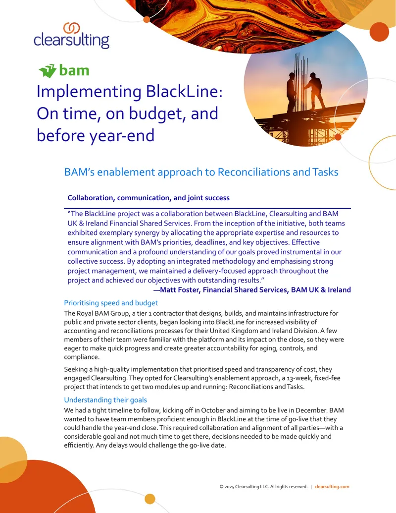 BAM's Enablement Approach to Reconciliations and Tasks