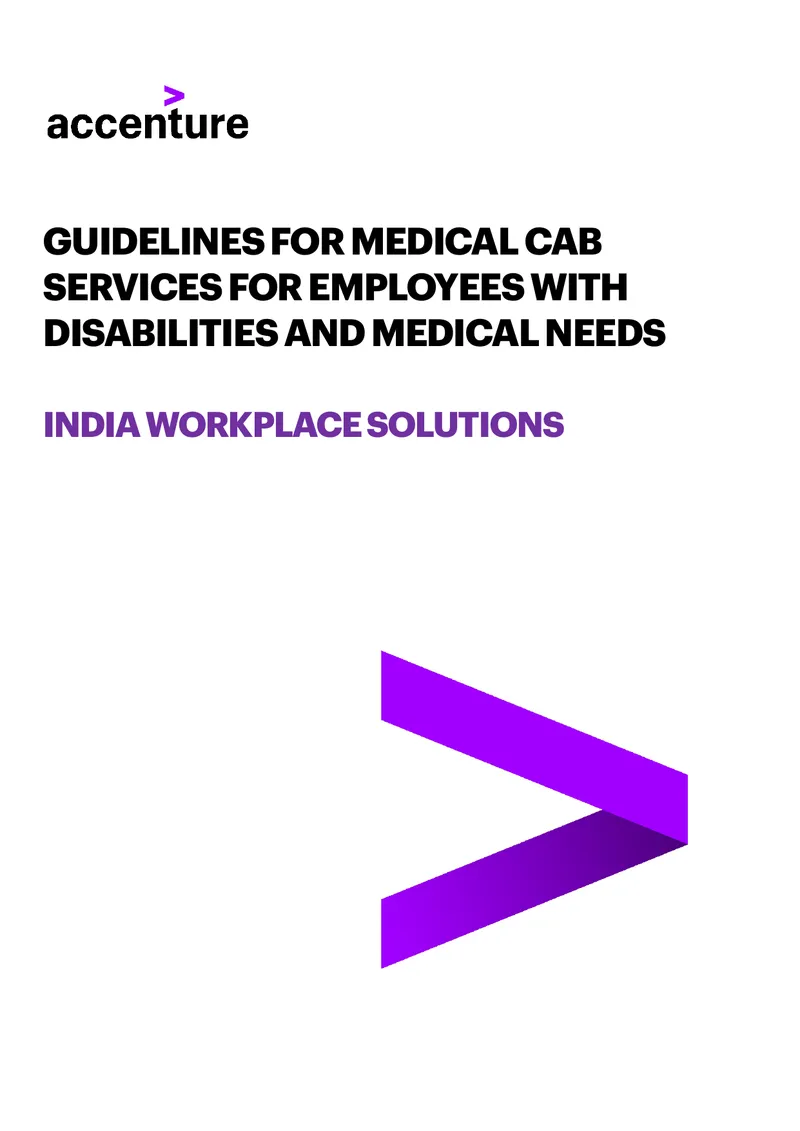 Guidelines for Medical Cab Services for Employees
