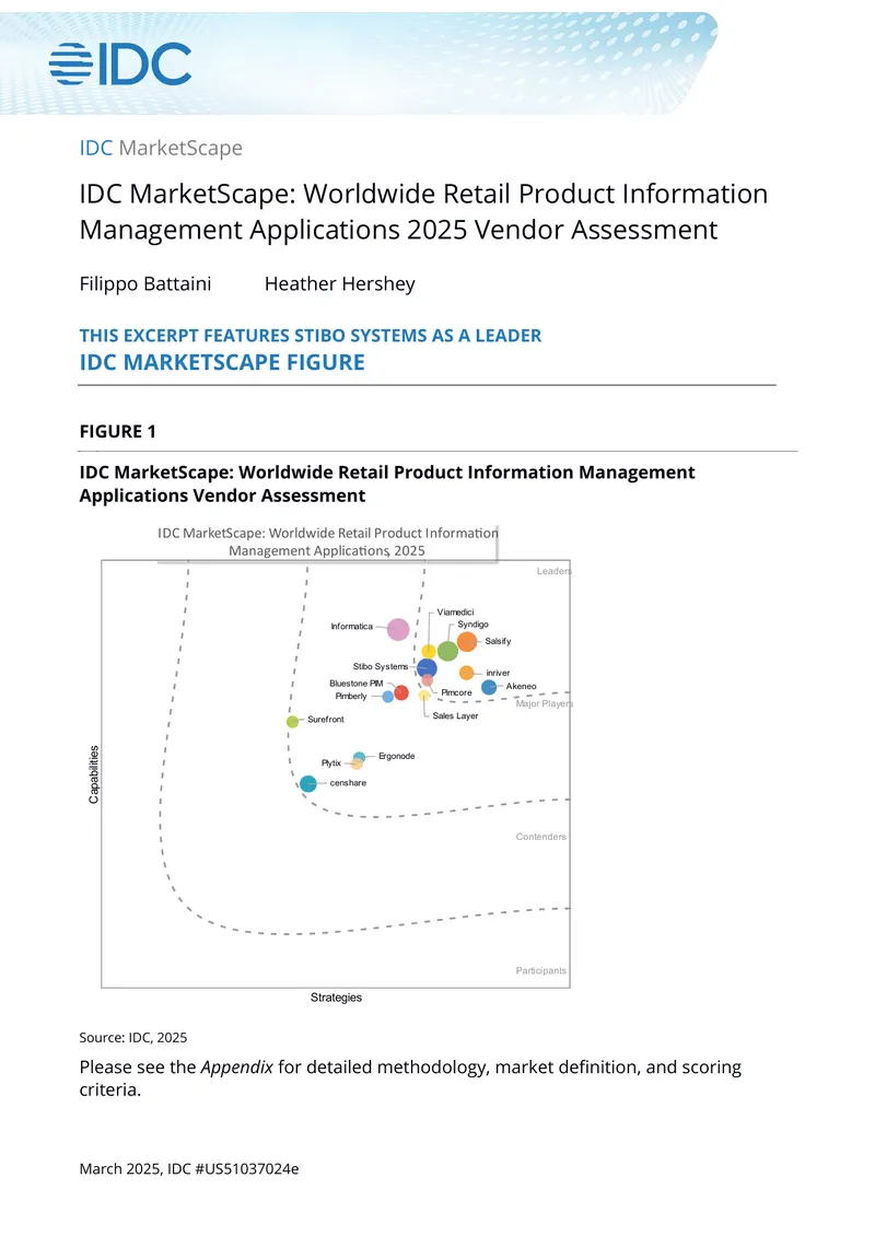 Worldwide Retail Product Information Management Applications Vendor Assessment