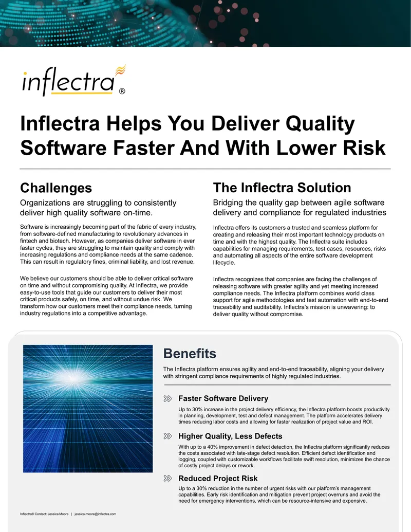 Inflectra Platform Case Study on Leica Biosystems