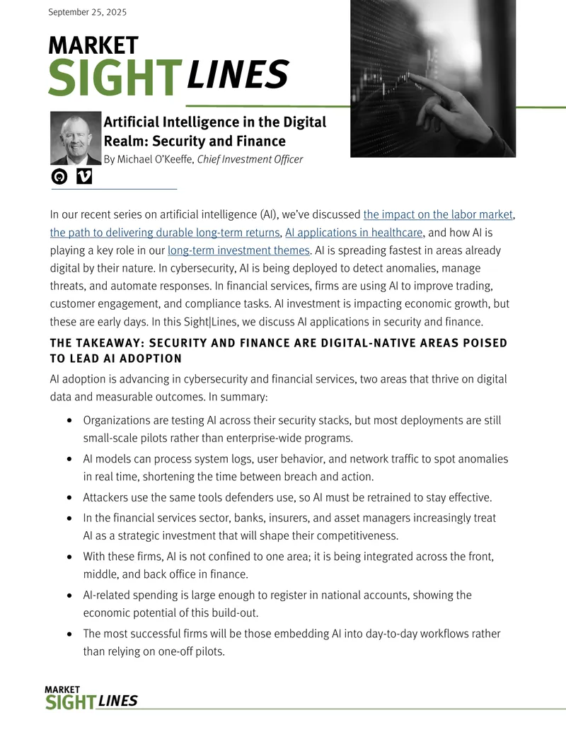 Artificial Intelligence Applications in Security and Finance