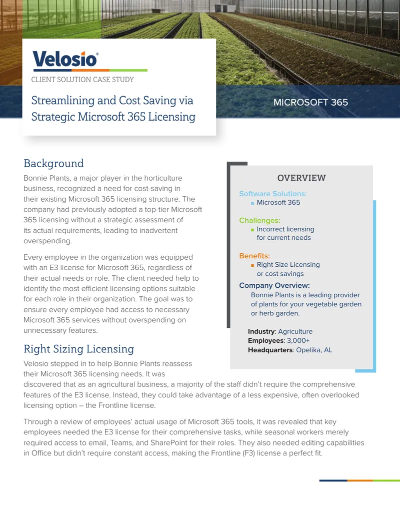 Strategic Microsoft 365 Licensing Optimization Case Study