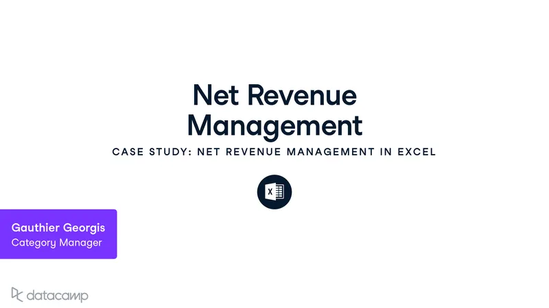 Net Revenue Management Case Study in Excel