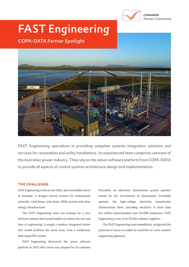 FAST Engineering and COPA-DATA Partnership Overview