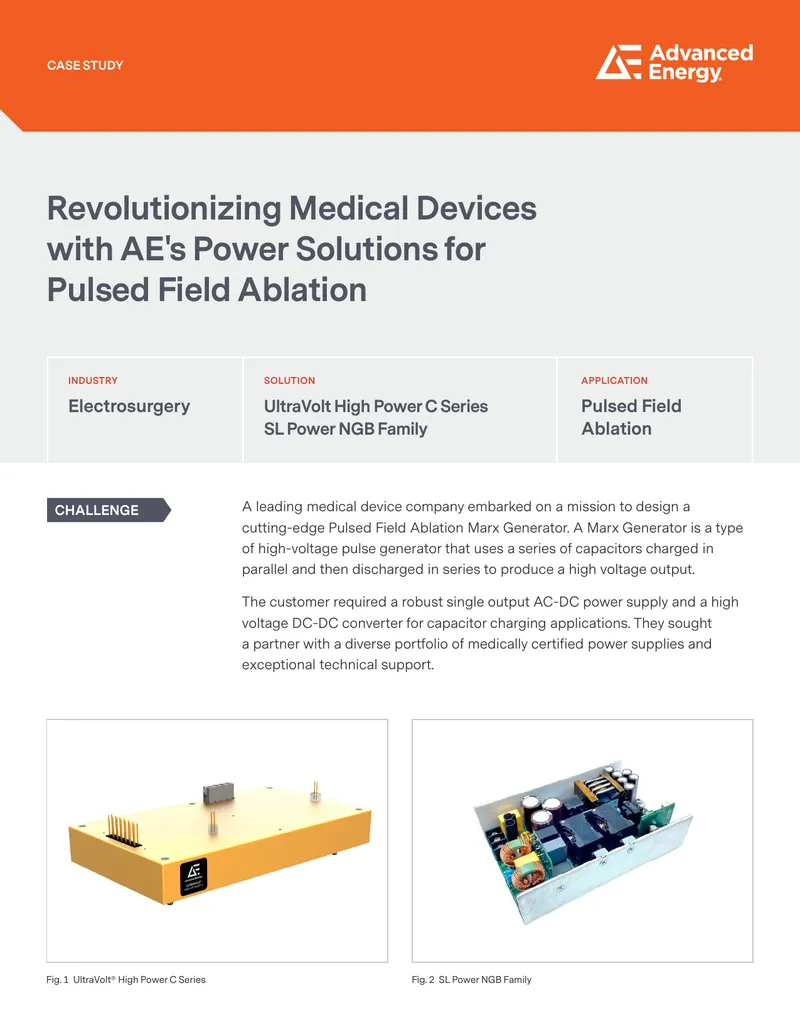 Power Solutions for Pulsed Field Ablation Case Study