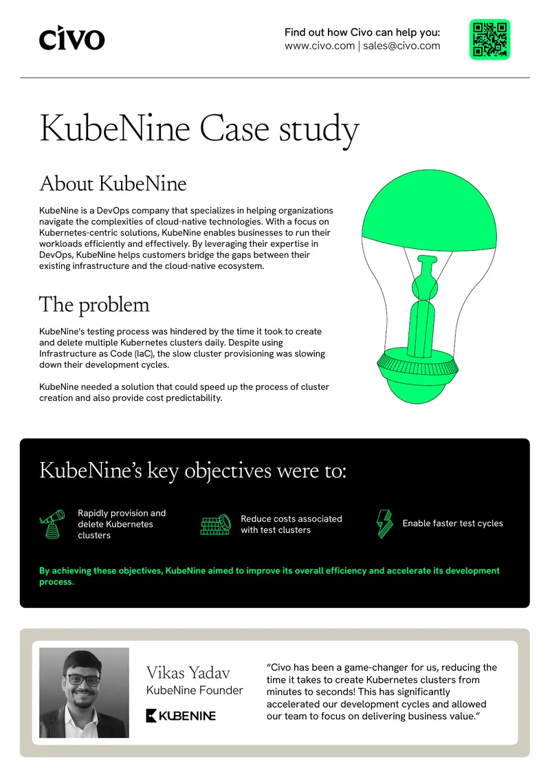 KubeNine Case Study on Civo Integration