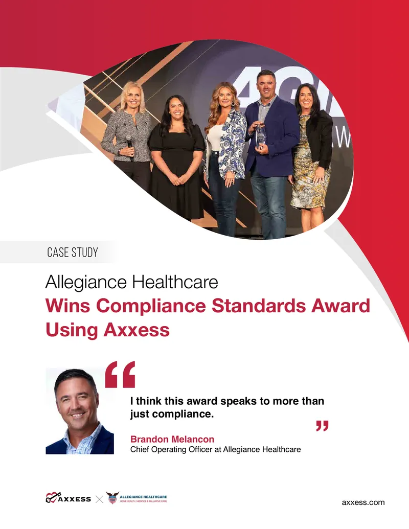 Allegiance Healthcare Compliance Standards Award Case Study
