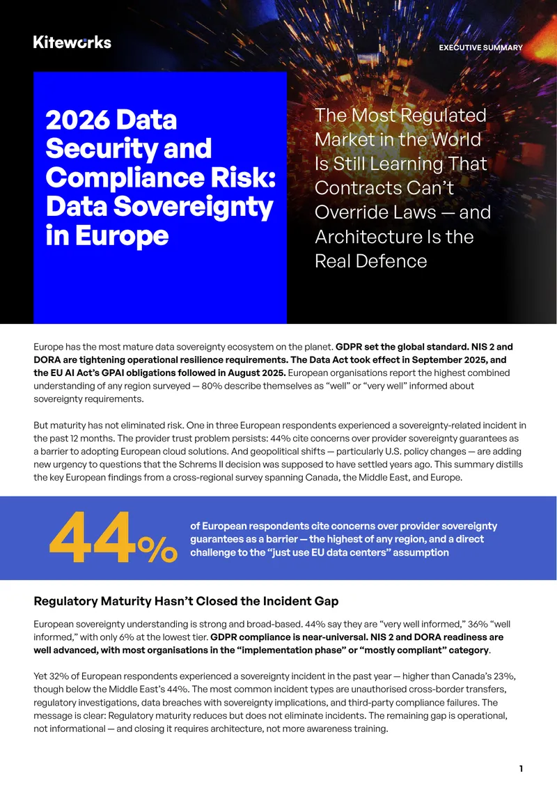 2026 Data Security and Compliance Risk Report