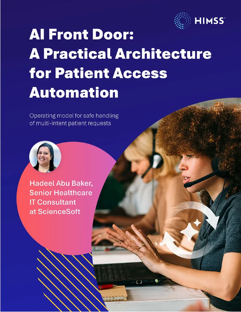 AI Front Door Architecture for Patient Access Automation