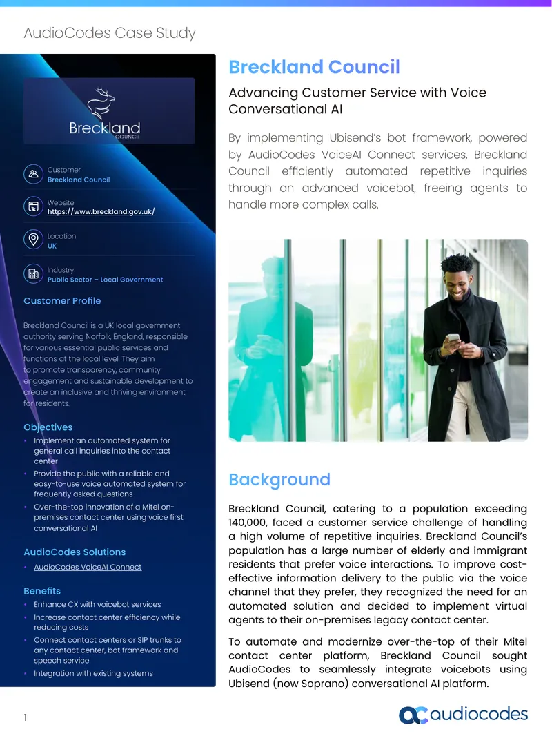 Breckland Council Voice Automation Case Study