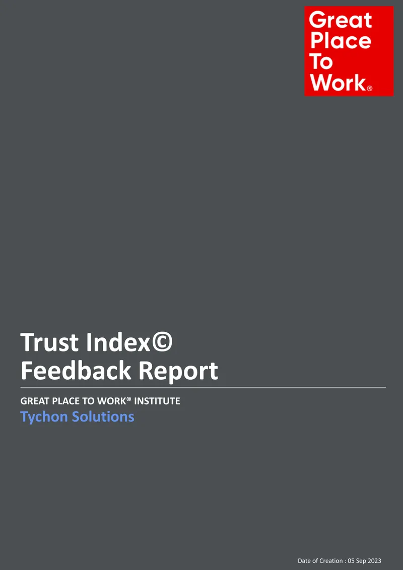 Trust Index Feedback Report Overview