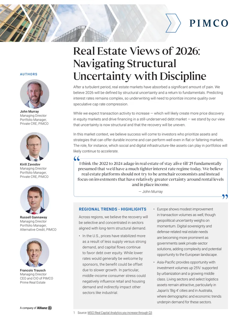 Real Estate Market Outlook for 2026