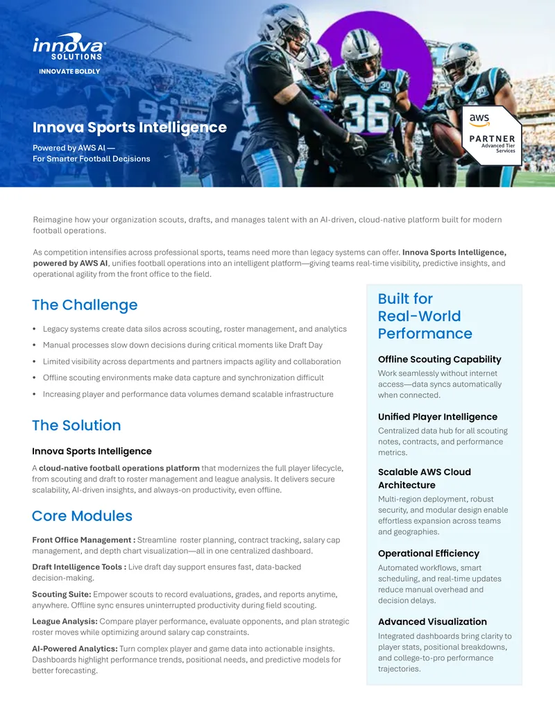 AI-Driven Cloud Platform for Football Operations