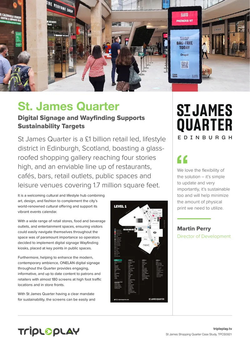 St James Quarter Digital Signage Implementation Case Study