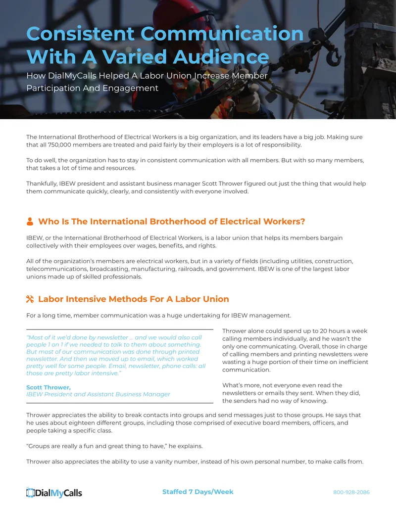 Improving Member Communication for Labor Unions