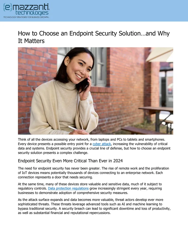 Choosing an Endpoint Security Solution Guide