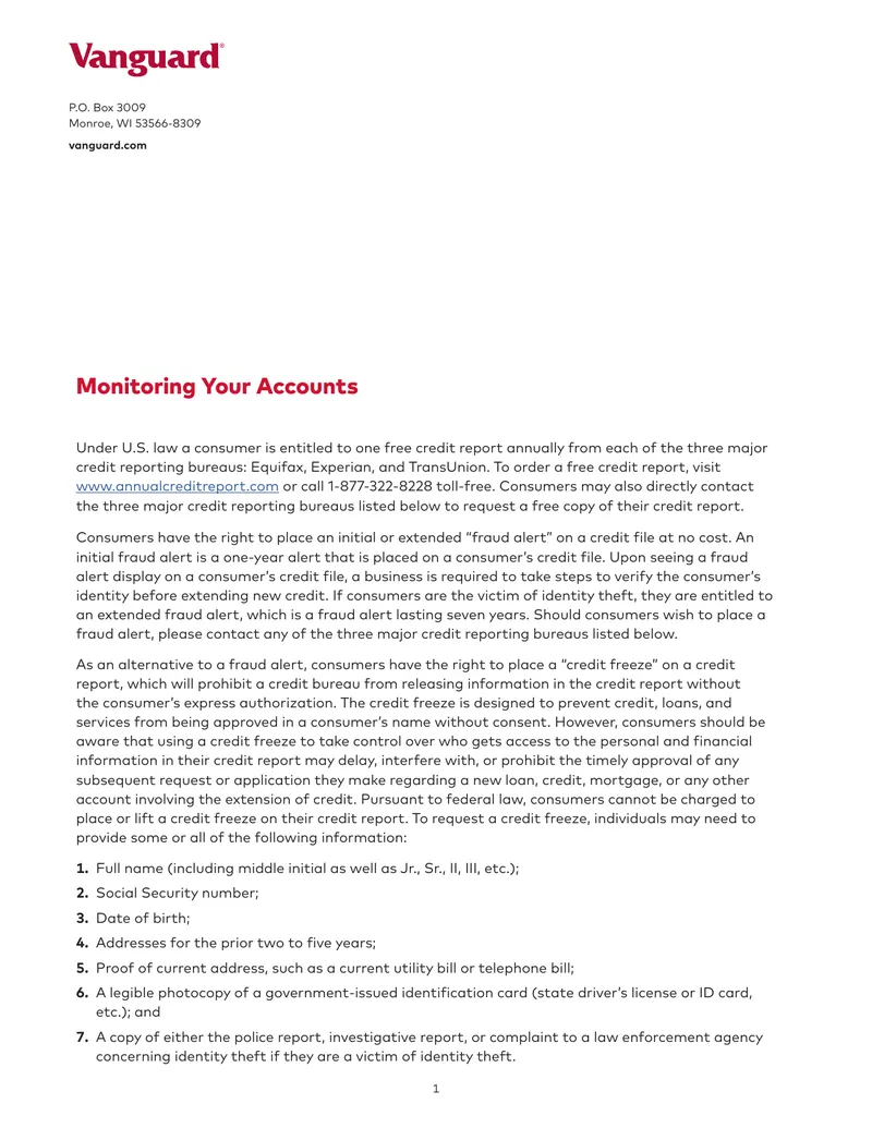 Consumer Rights Regarding Credit Reports and Fraud Alerts