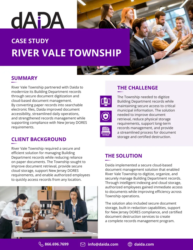 River Vale Township Document Management Case Study
