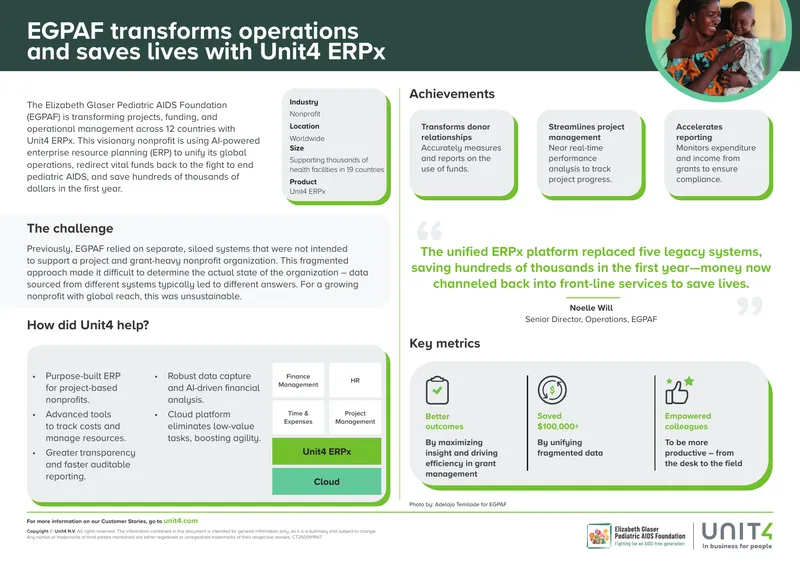 EGPAF Transformation with Unit4 ERPx