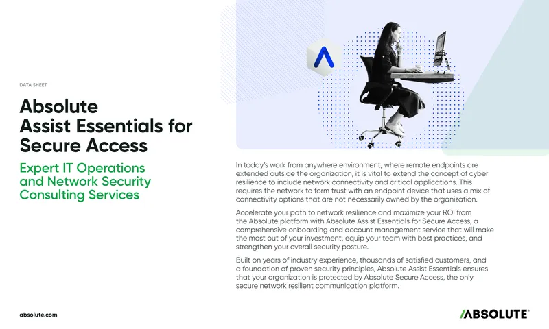 Absolute Assist Essentials for Secure Access Data Sheet