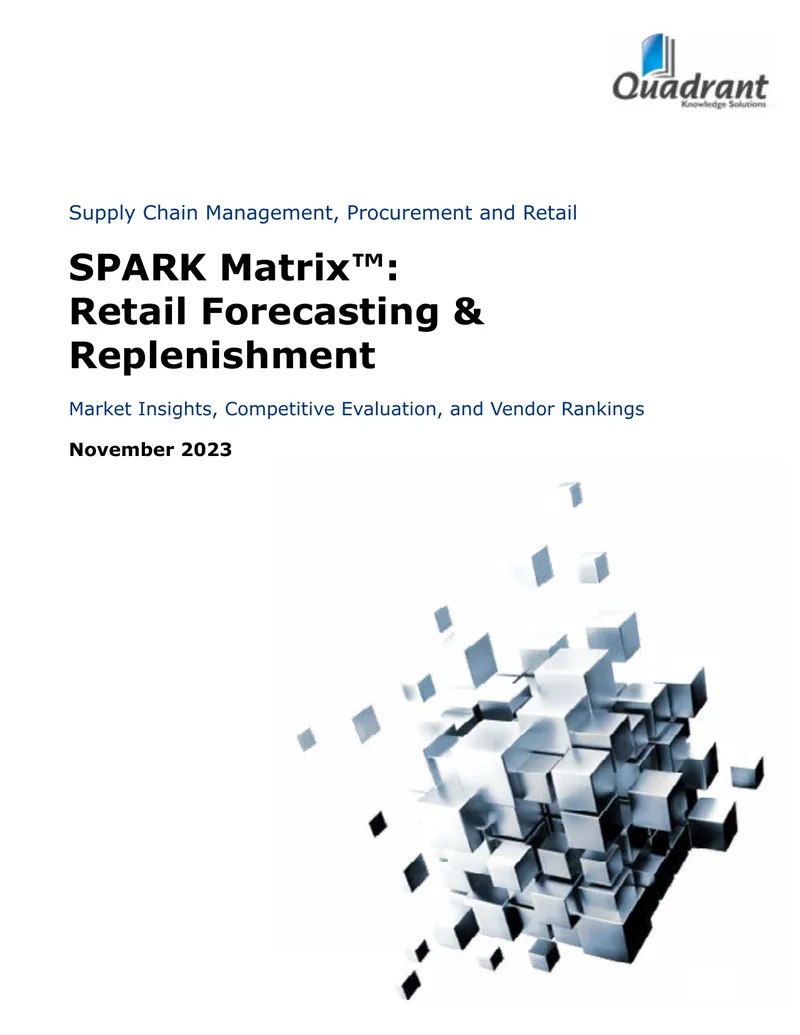 SPARK Matrix Retail Forecasting and Replenishment 2023