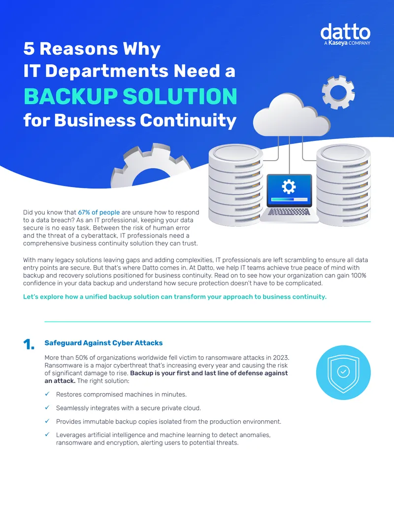 Importance of Backup Solutions for IT Departments