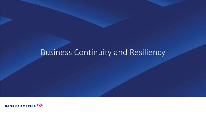 Business Continuity and Resiliency Planning Guide