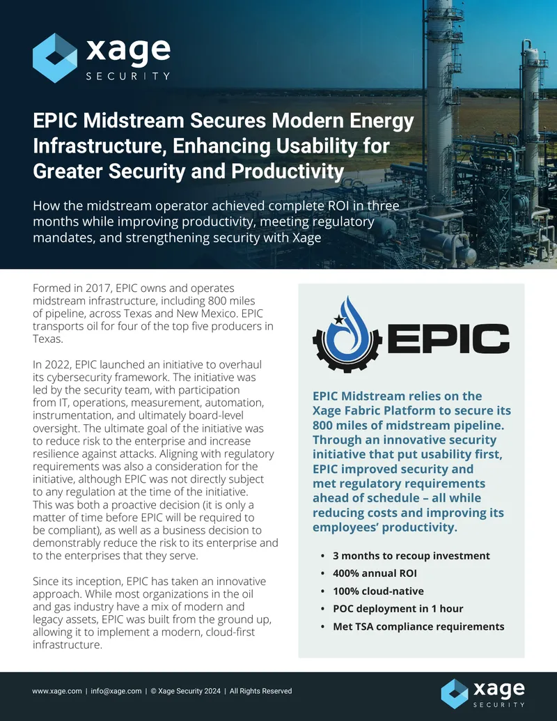 EPIC Midstream Cybersecurity Framework Overhaul