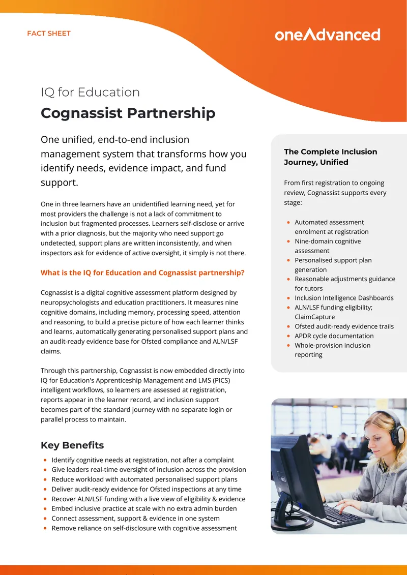 Cognassist Integration for Inclusion Management