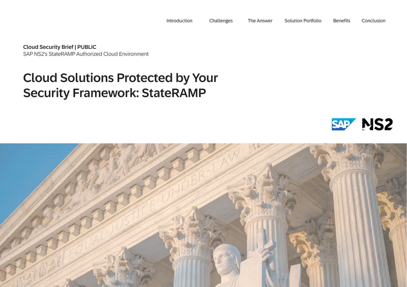 Cloud Solutions Protected by StateRAMP Security Framework